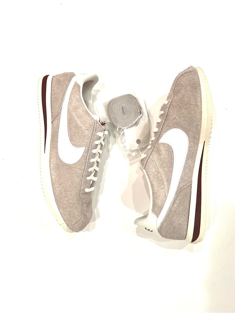 Nike Cortez SE College Grey Sail Suede Leather Sneakers Shoes Mens 13 #HF3142